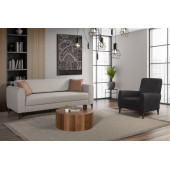 Perla Sofa Ferranti Yataklı Sandıklı Koltuk Takımı Krem - 1
