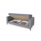Perla Sofa Ferranti Yataklı Sandıklı Koltuk Takımı Açık Gri - 2