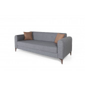 Perla Sofa Ferranti Yataklı Sandıklı Koltuk Takımı Açık Gri - 5