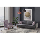 Perla Sofa Nobis Yataklı Koltuk Takımı Babyface Gri - 1