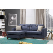 Perla Sofa Konfor Köşe Koltuk Takımı Mavi - 2
