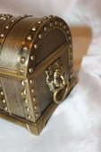 Mücevher Kutusu Metal El İşi Hand Made Kilitli - 11