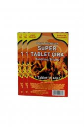 Süper Tablet Çıra 1 Tablet 16 Adet - Mangal Soba Tutuşturucu - 3