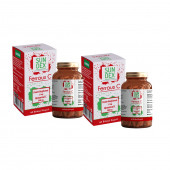 SUNDEX 2li Paket Ferrous C Demir Bisglisinat , Lipozomal C 60 Bitkisel Kapsül - 1