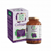 SUNDEX Collagen Hidrolize Tip I-III Kolajen, Lipozomal C, Hyaluronik Asit, Çinko, Biotin 30 Bitkisel Kapsül - 1