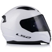 Ls2 Rapıd 2 Beyaz Fullface Motosiklet Kaskı Siyah Camlı - 3