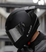LS2 Rapıd 2 Race Mat Siyah Fullface Motosiklet Kaskı Gri Camlı - 1