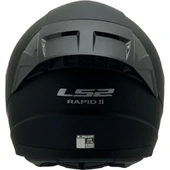 LS2 Rapıd 2 Race Mat Siyah Fullface Motosiklet Kaskı Gökkuşağı Camlı thumbnail 5