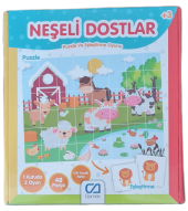 CA Games Neşeli Dostlar Puzzle Ve Eşleştirme Kartları - 1