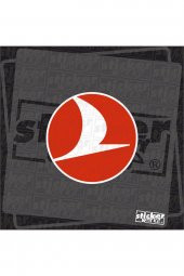 Sticker Works  Türk Hava Yolları Logo Sticker - Thy Logo - 1