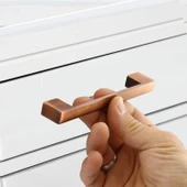 Gölcük (128 mm - 12.8 cm) Metal Eskitme Antik Bakır Mobilya Mutfak Dolabı Dolap Kulpu Kulbu Kulpları thumbnail 2