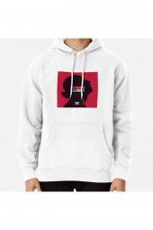Untitled Beyaz Kapşonlu Sweatshirt Hoodie - 1