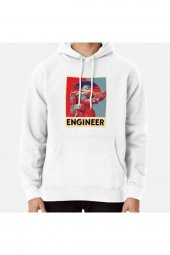 Deep Rock Galactic Hopenjin Beyaz Kapşonlu Sweatshirt Hoodie - 1
