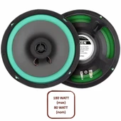 NİKEN Araç hoparlörü kolon 16cm 6,5inc 180watt niken 2ADET - 1