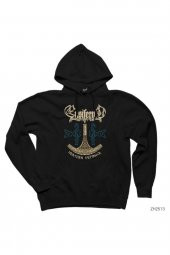 Ensiferum Heathen Defiance Siyah Kapşonlu Sweatshirt Hoodie - 1