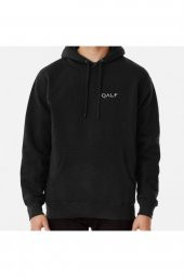 Damso,QALF Baskılı Sweatshirt Hoodie - 1