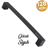 Bihter Mutfak Kulpu Çekmece Dolap Kapak Kulbu Metal Kulp Mobilya Dolabı Kulpları Siyah 128 mm - 1