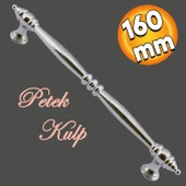 Petek Mobilya Mutfak Dolabı Çekmece Dolap Kapak Kulpu Düz Metal Kulp Kulbu Kulpu 160 Mm Krom - 1