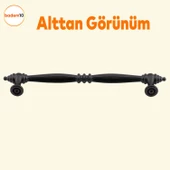 Petek Mobilya Mutfak Dolabı Çekmece Dolap Kapak Kulpu Düz Metal Kulp Kulbu Kulpları 160 Mm Siyah - 4