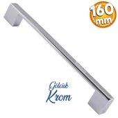 Gölcük Düz Mobilya Mutfak Dolap Çekmece Dolabı Kapak Metal Kulpu Kulbu Kulpları Krom 160 Mm - 1