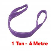 Polyester Spanzet Sapan Lila Renk 1 Ton 4 Metre Sağlam Yük Kaldırma Taşıma İndirme Halat thumbnail 3