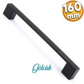 Gölcük Düz Siyah Mobilya Mutfak Dolap Çekmece Dolabı Kapak Metal Kulpu Kulbu Kulpları 160 Mm - 1