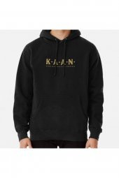 K.A.A.N. (in gold) Baskılı Sweatshirt Hoodie - 1