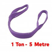 Spanzet Sapan Polyester Sağlam Yük Kaldırma Lila Renk 1 Ton 5 Metre Taşıma İndirme Halat thumbnail 2