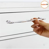 Petek Mobilya Mutfak Dolabı Çekmece Dolap Kapak Kulpu Düz Metal Kulbu Kulp Kulpu 224 Mm Krom thumbnail 5