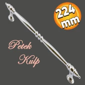 Petek Mobilya Mutfak Dolabı Çekmece Dolap Kapak Kulpu Düz Metal Kulbu Kulp Kulpu 224 Mm Krom thumbnail 1