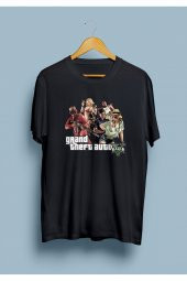 Unisex Oversize Grand Theft Auto V Gta 5 Tasarım Baskılı Tişört - 1