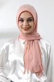 Pudra Tesettür Hazır Pratik Fitilli Pamuklu Şal thumbnail 1