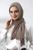 Vizon Tesettür Hazır Pratik Fitilli Pamuklu Şal - 1