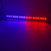 Çakar lamba 70cm 12-30v vantuzlu 24 ledli kırmızı-mavi / LAPA541 - 4