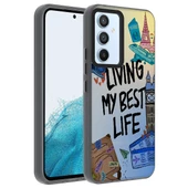 Galaxy A14 Kılıf Desenli Zore Dragon Sert Kapak - 6