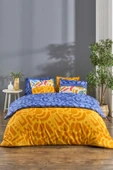 Tabu Home Doodle Renkli Çarşafı Lastikli Çift Kişilik Nevresim Takımı - 2