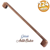 Gölcük Oval Metal Eskitme Antik Bakır 224 mm Mobilya Mutfak Çekmece Dolap Kulpu Kulbu Kulpları - 1