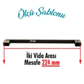 Gölcük Oval Metal Eskitme Antik Sarı 224 mm Mobilya Mutfak Çekmece Dolap Dolabı Kulpu Kulbu Kulpları - 4