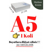 Copier Bond A5 Fotokopi Kağıdı 80gr 1 Koli (A4 Yarısıdır) - 1