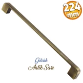 Gölcük Oval Metal Eskitme Antik Sarı 224 mm Mobilya Mutfak Çekmece Dolap Dolabı Kulpu Kulbu Kulpları - 1