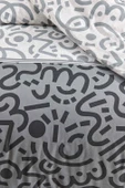 Tabu Home Doodle Siyah Çarşafı Lastikli Çift Kişilik Nevresim Takımı - 3