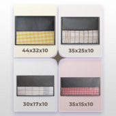 CUTY HOME EV TEKSTİL SİYAH VALİZ ORGANİZER-4LÜ SET - 3