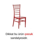 Sağlam Plastik Mandella Trend Çocuk Sandalyesi Kırmızı thumbnail 1