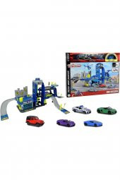 Sesli Ve Işıklı Büyük Polis Istasyonu + 5 Metal (die-cast) Araçlı 212050030 - 1