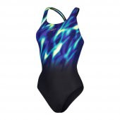 SPEEDO KADIN YÜZÜCÜ MAYOSU PLMT DIGI PBK 1PC AF BLACK/BLUE 8-00314815196 YZM - 1