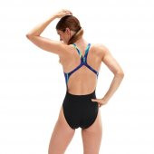 SPEEDO KADIN YÜZÜCÜ MAYOSU PLMT DIGI PBK 1PC AF BLACK/BLUE 8-00314815196 YZM - 4