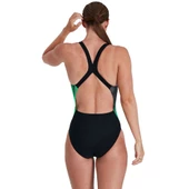SPEEDO KADIN YÜZÜCÜ MAYOSU PLMT PBCK AF BLACK/GREY 8-06187C515 YZM - 4