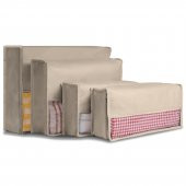 CUTY HOME EV TEKSTİL BEJ VALİZ ORGANİZER-4LÜ SET - 1