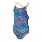 SPEEDO KIZ ÇOCUK YÜZÜCÜ MAYOSU ALO PT TWNSTRP JF BLUE/PURPLE 8-00313615212 YZM - 2
