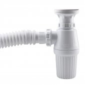 Sifon Körüklü Sökülebilir Taslı Temizlenebilir Mutfak Banyo Lavabo Taşı Gider Borusu Plastik 38 cm - 4